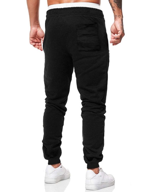 Azura Exchange Elastic Waist Drawstring Joggers for Men – L