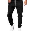 Azura Exchange Elastic Waist Drawstring Joggers for Men – L