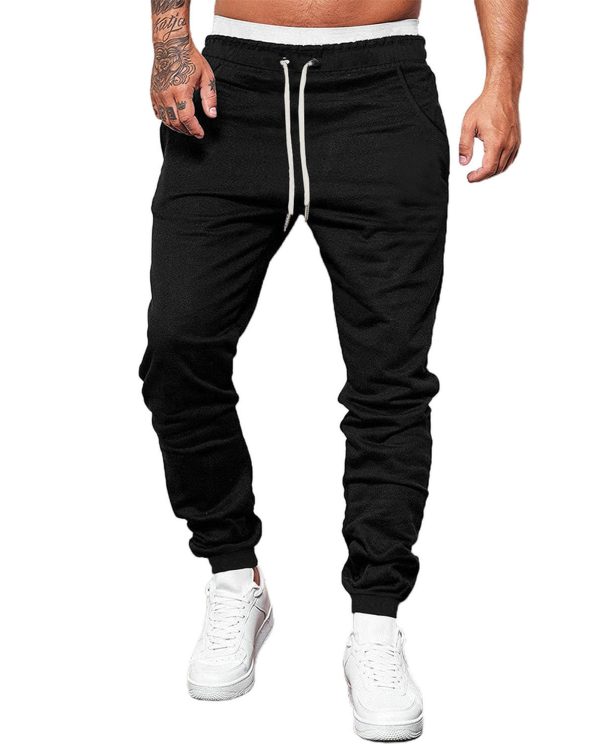 Azura Exchange Elastic Waist Drawstring Joggers for Men – L